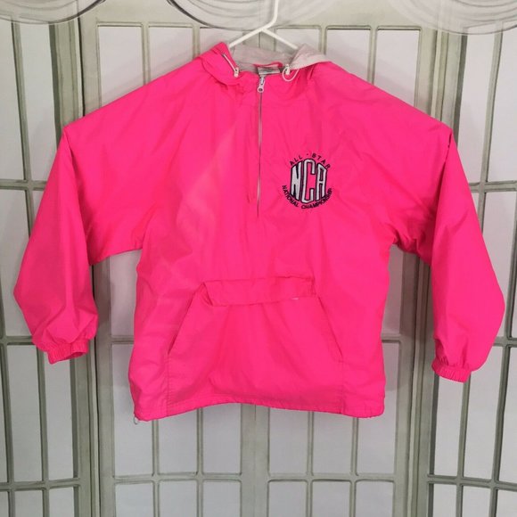 Varsity Jackets & Blazers - Varsity Spirit Shop Women's Hooded 1/4 Zip Pink SM